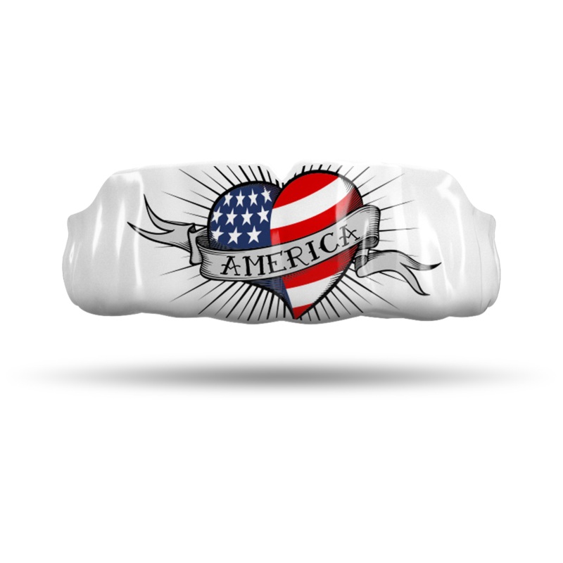 America Heart Tattoo