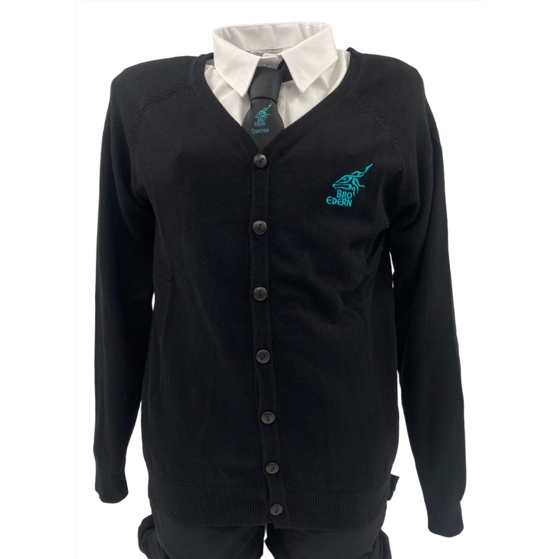 Ysgol Gyfun Gymraeg Bro Edern Cardigan 7/8 BLACK
