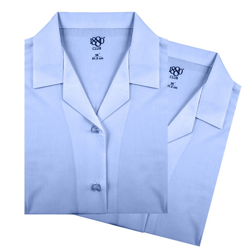 1880 Girls’ Blue Revere School Blouse (2 Pk) Blue 24