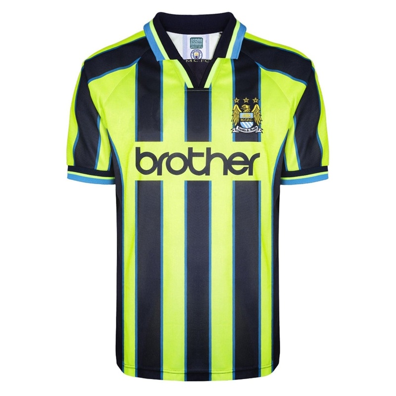 Score Draw Manchester City Away Shirt Adults S Neon