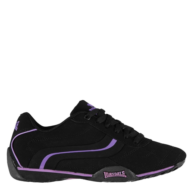 Lonsdale Camden Ladies Trainers 6 (39) Black/Purple