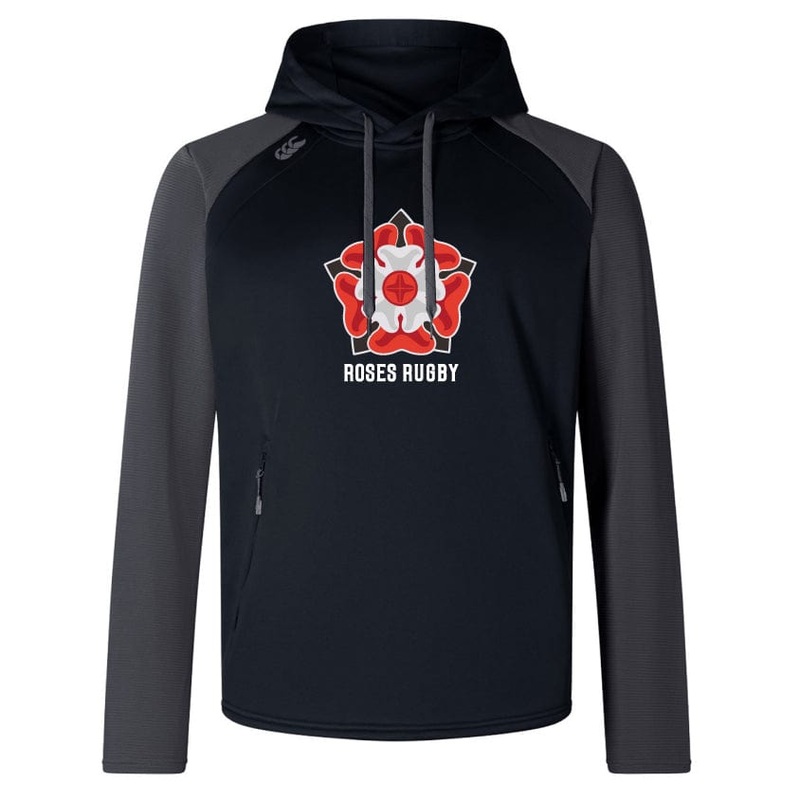 Roses Rugby Elite Training Hoody by Canterbury XS Black