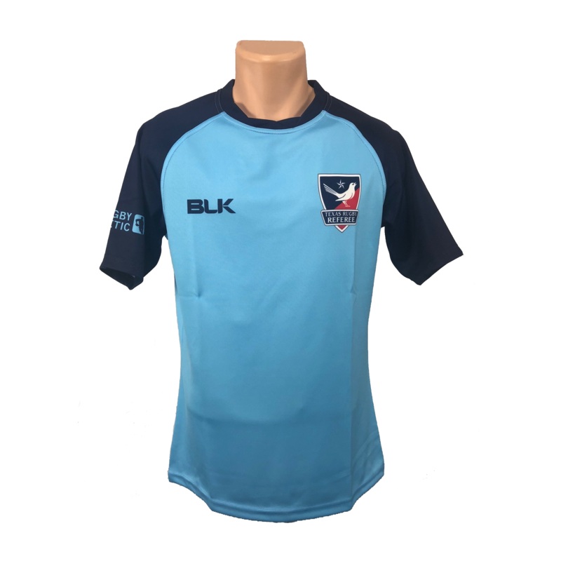 Texas Rugby Referee BLK Light Blue Jersey X-Small