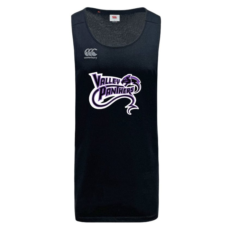 Valley Panthers Rugby Tempo Vapodri Singlet by Canterbury XS Black