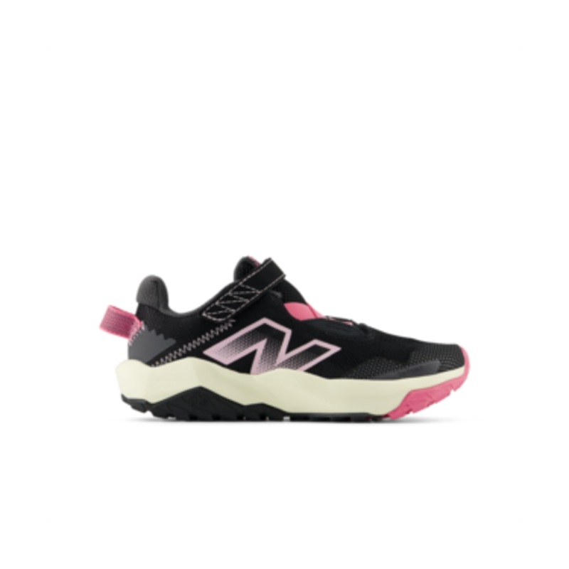 New Balance Little Kids Dynasoft Nitrel V6 Bungee Lace with Top Strap – Black/Pink 11 K