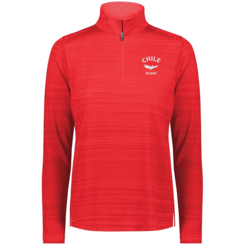 Women’s Nations of Rugby Chile Pursuit 1/4 Zip Pullover S Scarlet