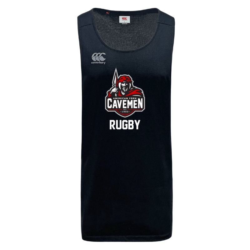 American Fork Cavemen Tempo Vapodri Singlet by Canterbury XS Black
