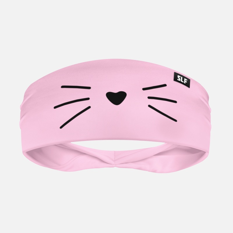 Cat Whiskers Pink Headband ONE SIZE Pink