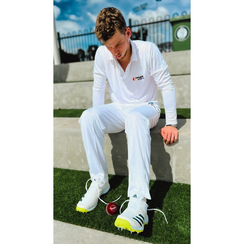 WHACK Elite Cricket Shirt – Full Sleeve – White – Senior Small
