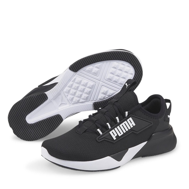Puma Retaliate 2 Junior Boys Trainers 5 (38) Black/White