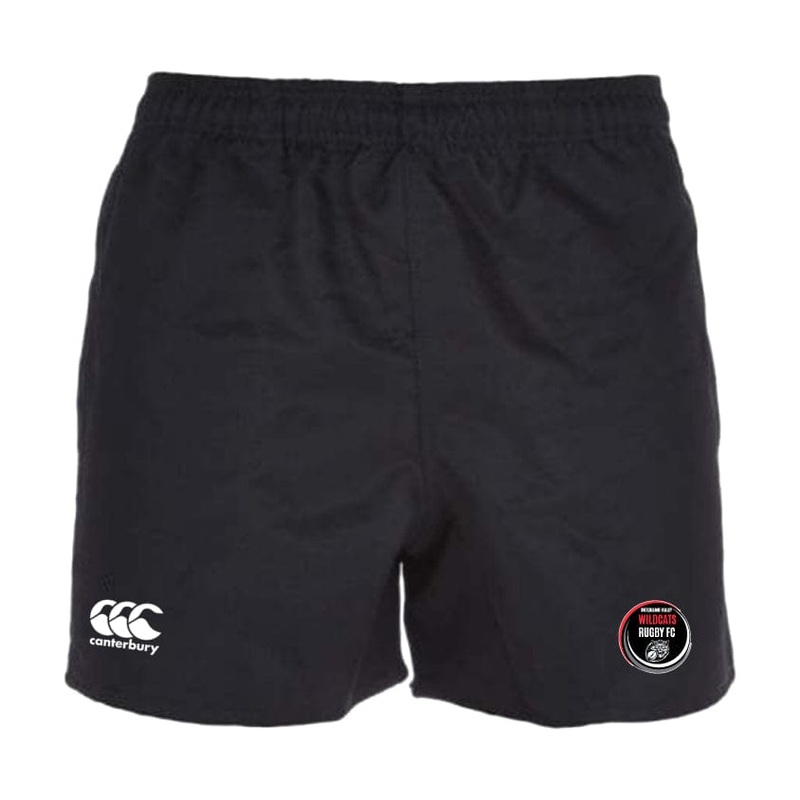Snoqualmie Valley Wildcats Professional Polyester Rugby Short by Canterbury Y6 Black