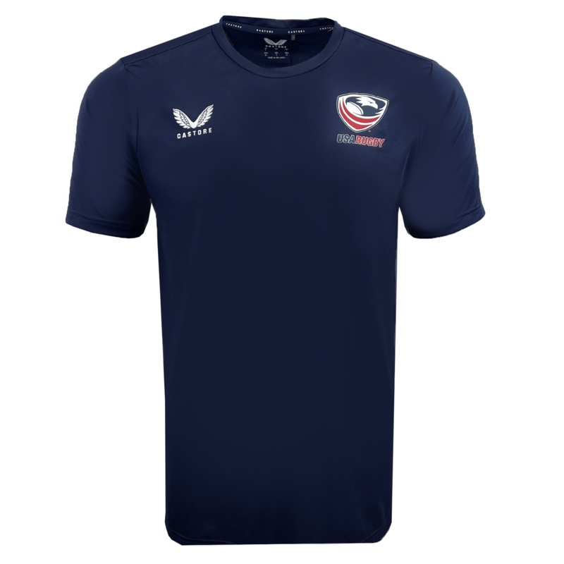 USA Rugby Training Tee by Castore XS Black