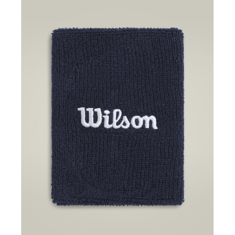Wilson Wide Terry Wristbands Unisex – Navy Classic Navy One Size