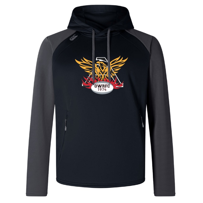 Atlanta Old White Rugby Elite Training Hoody by Canterbury XS Black