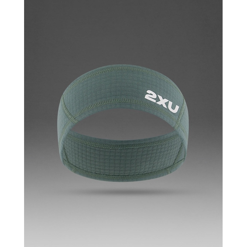 2XU Ignition Headband – Dage Sage/White Reflective