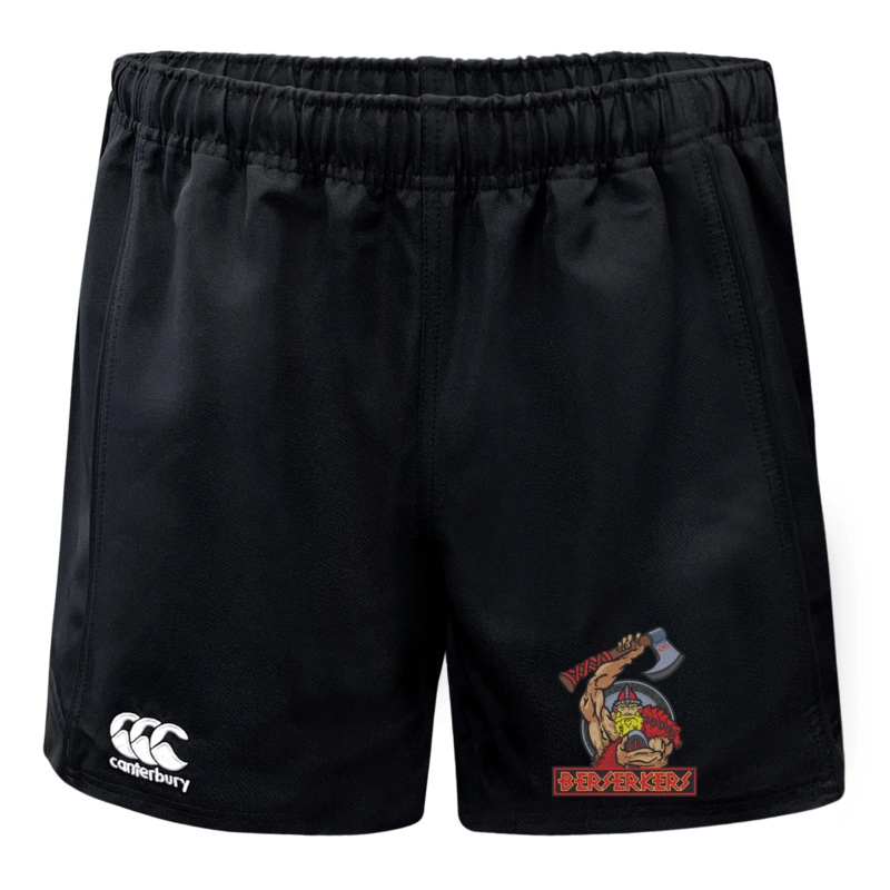 Berserkers Advantage Rugby Shorts by Canterbury XS Black
