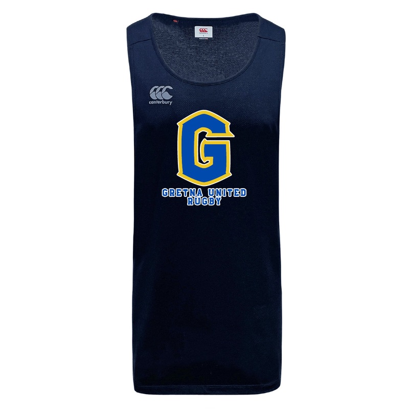 Gretna United Rugby Tempo Vapodri Singlet by Canterbury XS Grey