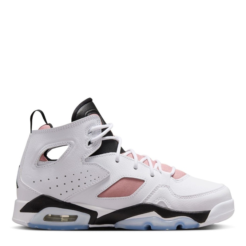 Air Jordan Flight Club 91 Mid Top Lace-Up Sneakers 4 (36.5) White/Black