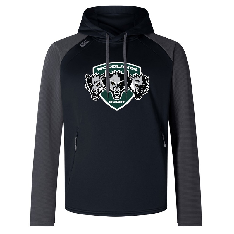 Woodlands Youth Wolfpack Elite Training Hoody by Canterbury XS Black