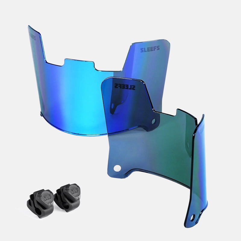 Blue Devil Helmet Eye-Shield Color Tinted Visor Blue