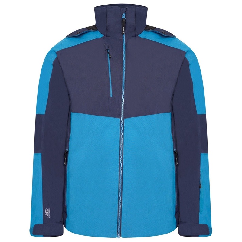 Dare 2b Hooded Relaxed Fit Ski Jacket with Zipped Pocket 3X Large Blk/EbonyGry