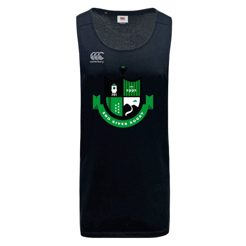 Eno River Rugby Tempo Vapodri Singlet by Canterbury XS Black