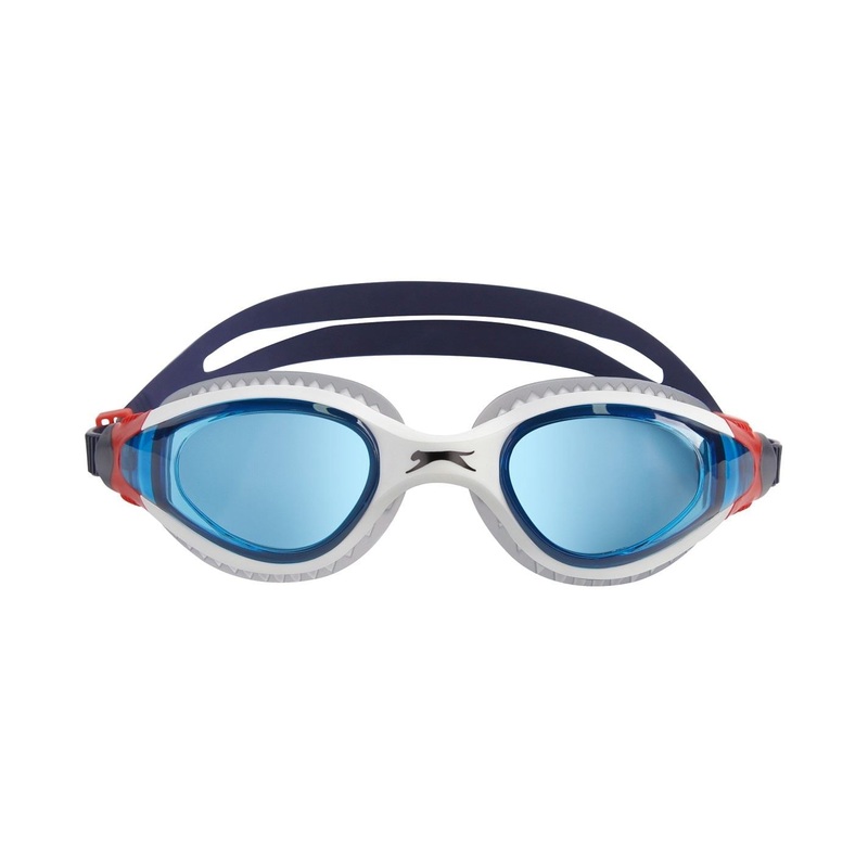 Slazenger Aero Swimming Goggles Adults One Size White/Blue