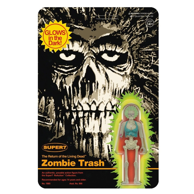 Zombie Trash The Return Of The Living Dead Monster Glow Super7 Reaction Figure