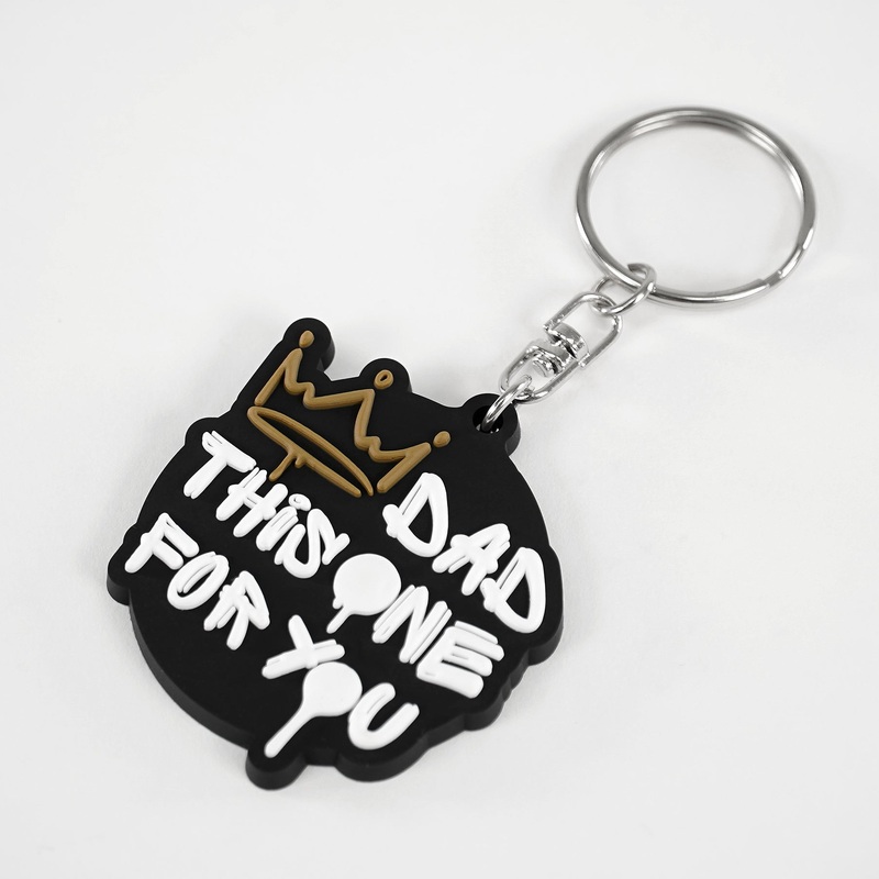 Dad This One For You Keychain one size Black