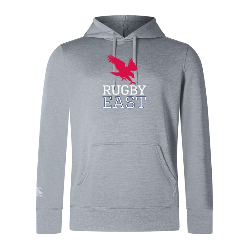 Rugby East Conference Club Lightweight Hoodie by Canterbury Y4 Grey