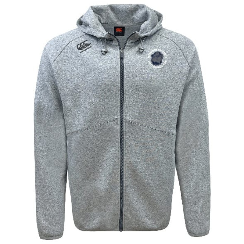 Georgetown University RFC Tempo Vapodri Full-Zip Hoodie by Canterbury XS Grey