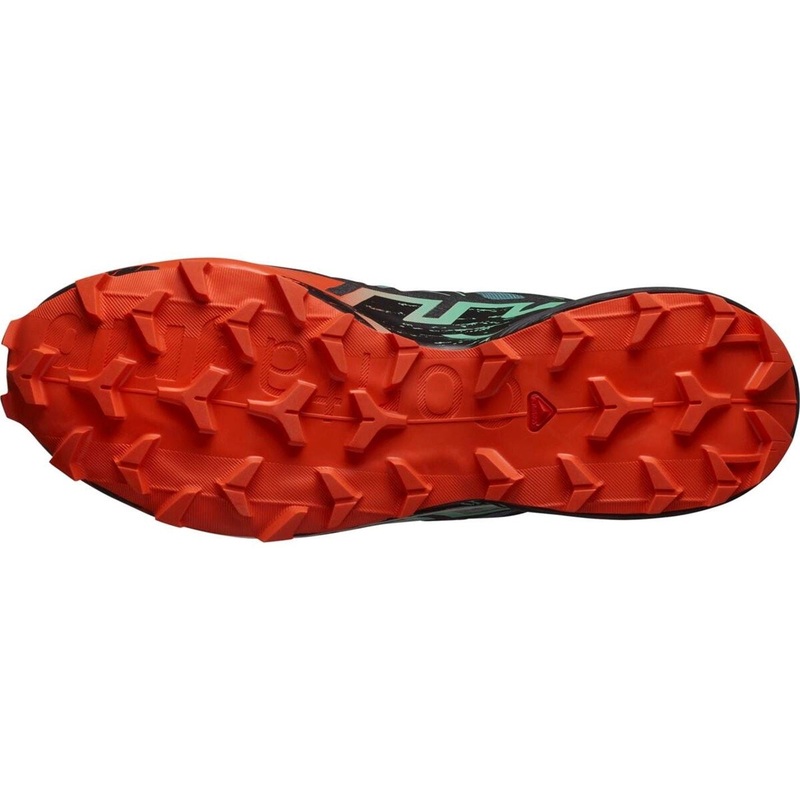 Salomon Mens Speedcross 6 Goretex Trail Running Shoes 10 (44.7) Grey/Red