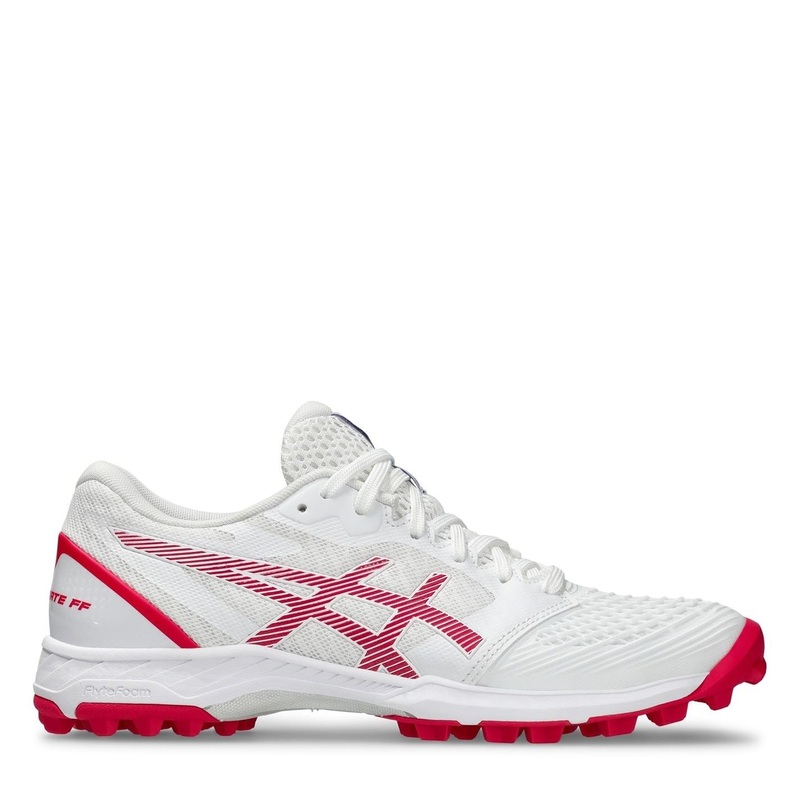 Asics Field Ultimate FF 2 Low Top Hockey Shoes 8 (42) White/Rose