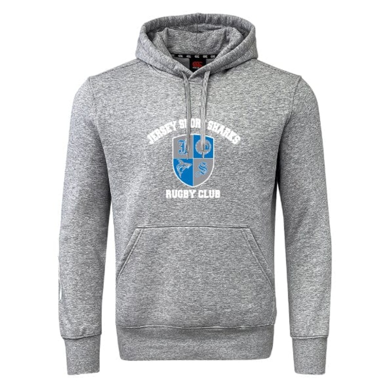 Jersey Shore Sharks Club Hoodie by Canterbury Y4 Grey