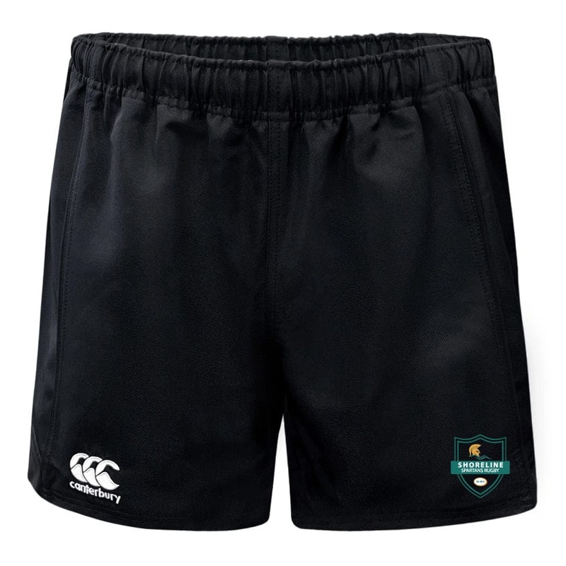 Shoreline Spartans Advantage Rugby Shorts by Canterbury XS Black