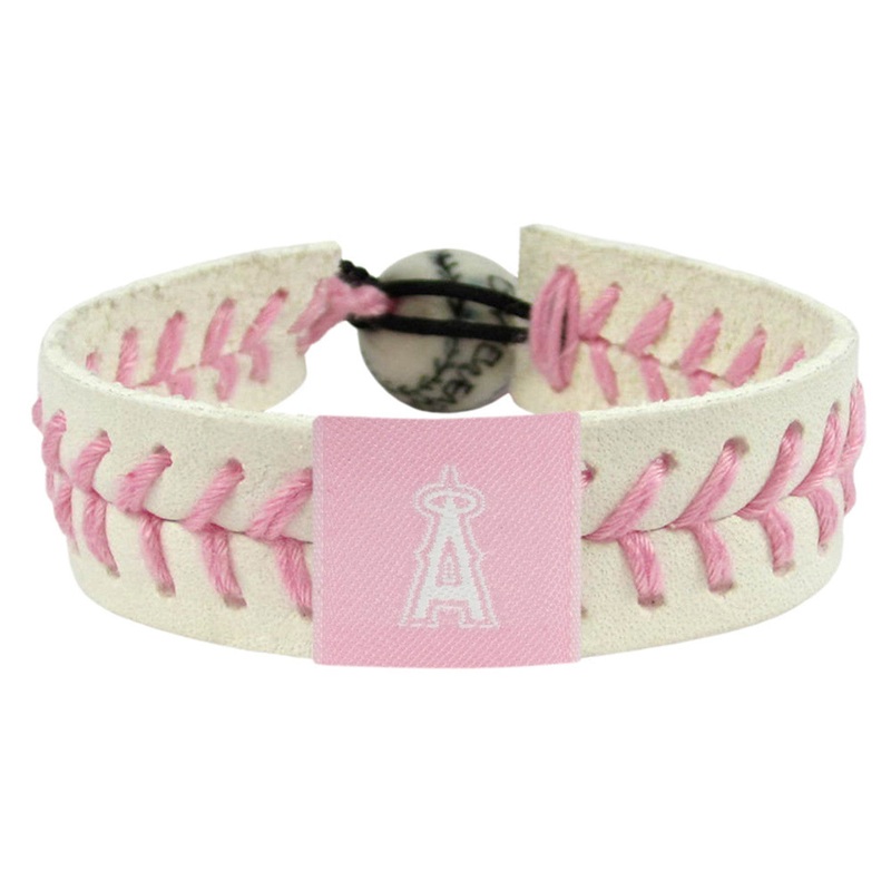 Gamewear Los Angeles Angels Pink Baseball Bracelet