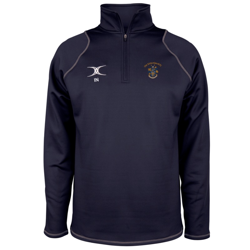 Old Elthamians RFC Mens Dark Navy Quest 1/4 Zip Fleece Extra Small