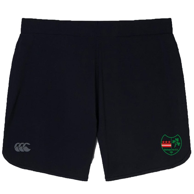 Washington Irish Rugby Elite Woven Short by Canterbury XS Black