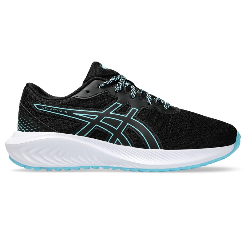 ASICS Gel-Excite 10 GS Kids Running Shoes Black-Bright Cyan US 1