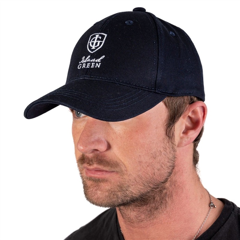 Island Green Mens Golf Performance Baseball Cap Mens Navy