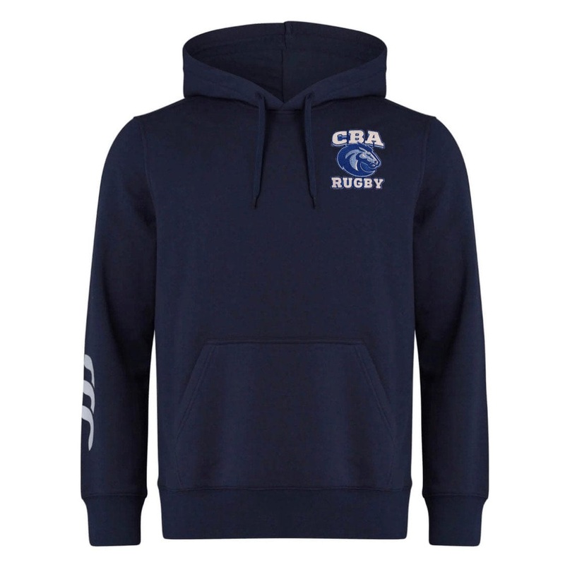 CBA Rugby Embroidered Canterbury Club Hoody XS Grey