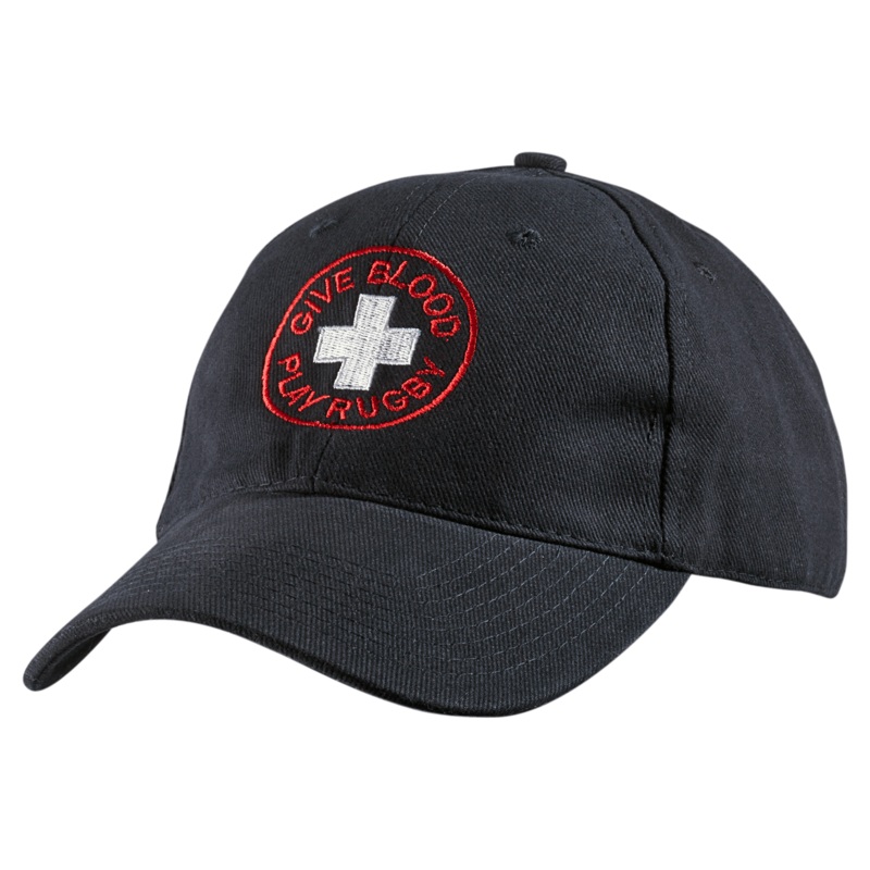 Give Blood Play Rugby Cap Black