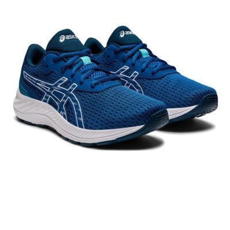 Asics GEL-EXCITE 9 GS Running Shoes UK 4 Lake Drive/White