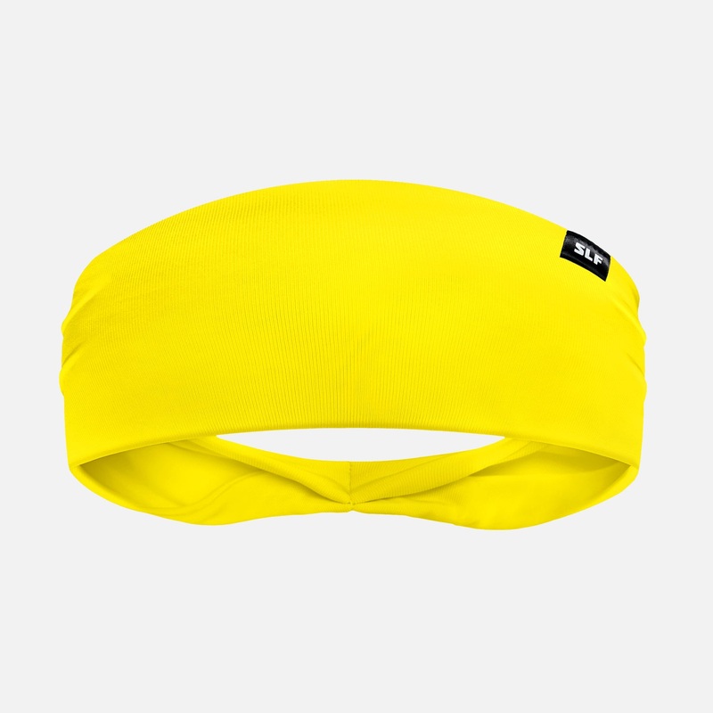 Hue Yellow Headband ONE SIZE Yellow