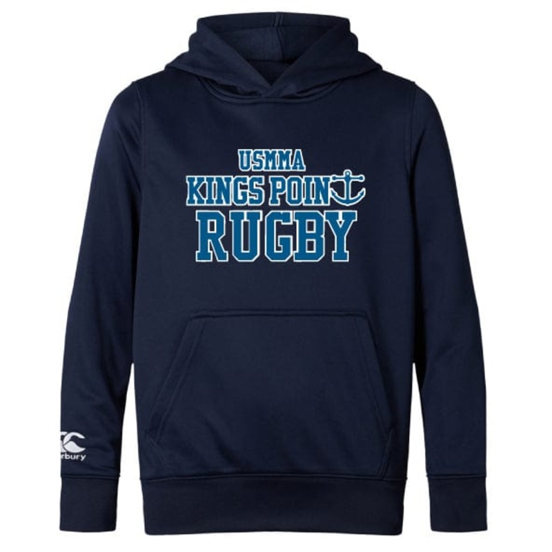 King’s Point Rugby Club Lightweight Hoodie by Canterbury Y4 Grey