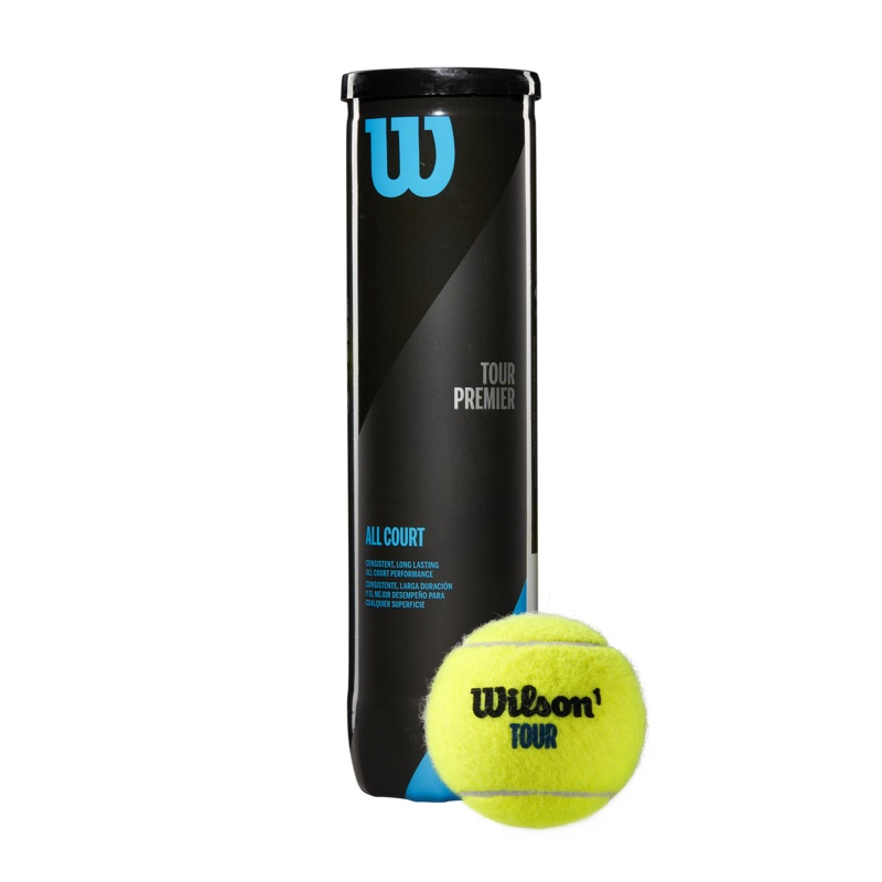 Wilson Tour Premier All Court 4 Ball Can Black One Size