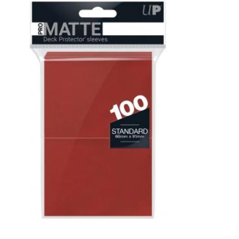 100ct Pro-Matte Red Standard Deck Protectors