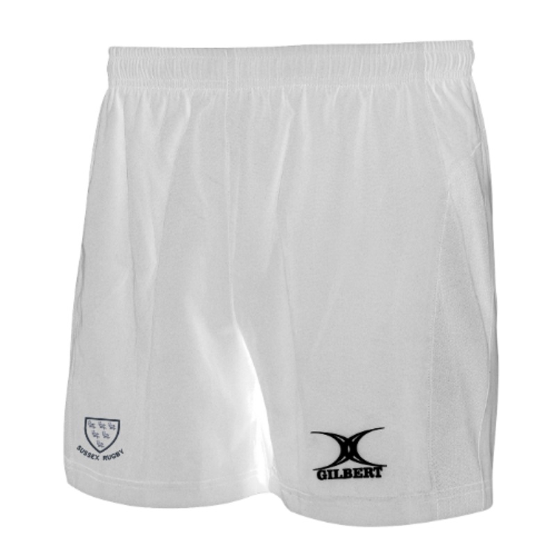 Sussex RFU Adult’s White Virtuo Shorts 2XS
