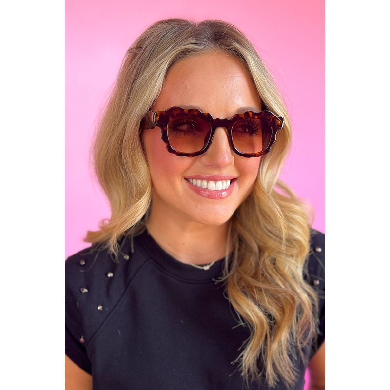 Tortoise Scallop Sunglasses