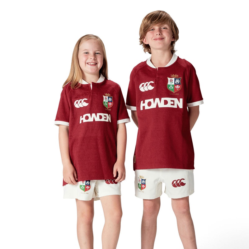 Canterbury British and Irish Lions Replica Rugby Jersey – Youth – Red Dahilia Age 6